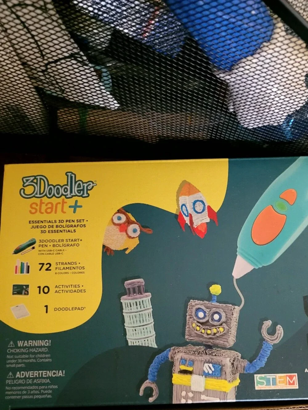 3Doodler Start+ 3D Drawing Pen Kit - Teal with Multicolor Filaments